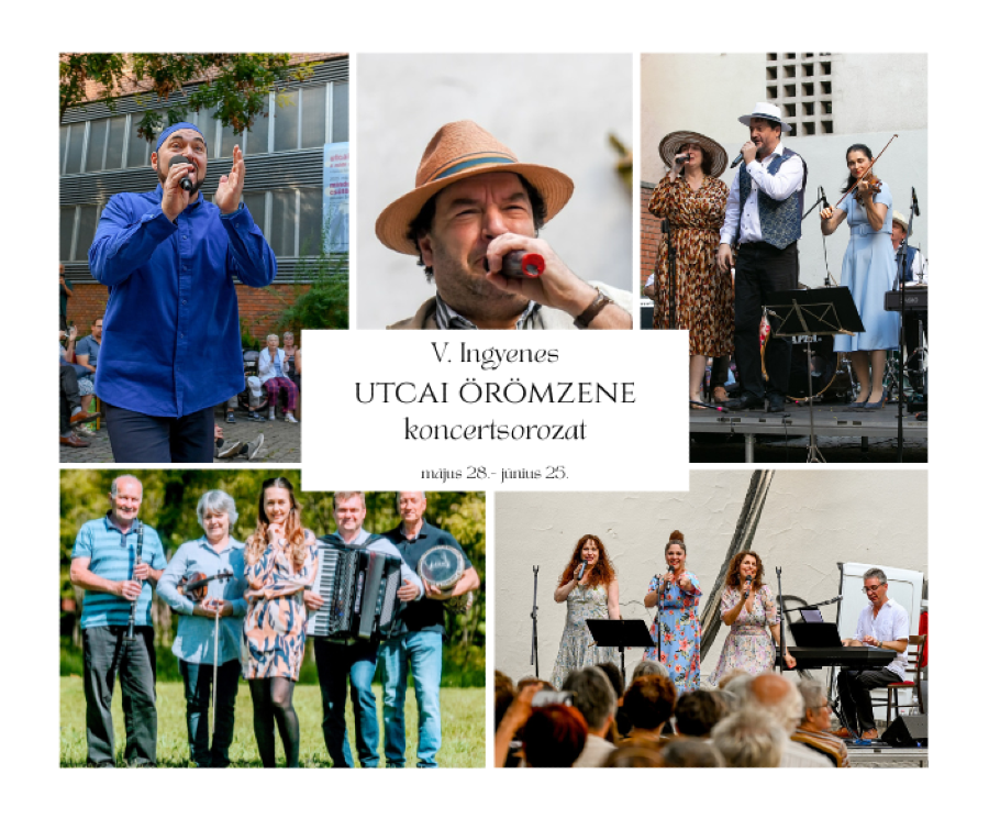 Újra itt az utcai örömzene koncertsorozat!