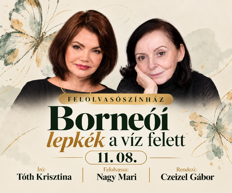 Borneói lepkék a víz felett – Tóth Krisztina műve Nagy Mari előadásában a Spinozában